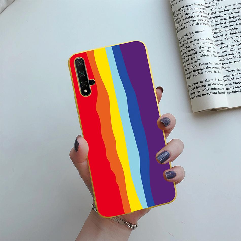 For Honor 20 Case Cartoons Love Heart TPU Funda For Huawei Honor 20 Pro Lite YAL-L21 YAL-L41 20S MAR-LX1H Back Cover Phone Case