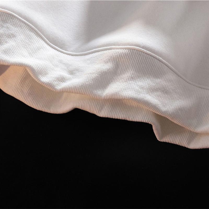 Hanorac pentru femei, punk, gotic, lanț, imprimat cu inimă, hanorace, îmbrăcăminte de stradă supradimensionată, hip hop, trening alb, haine de top pentru femei