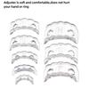 8-Piece Heart-Shaped TPU Ring Adjuster Set - Breathable, Transparent Inner Pads for Resizing