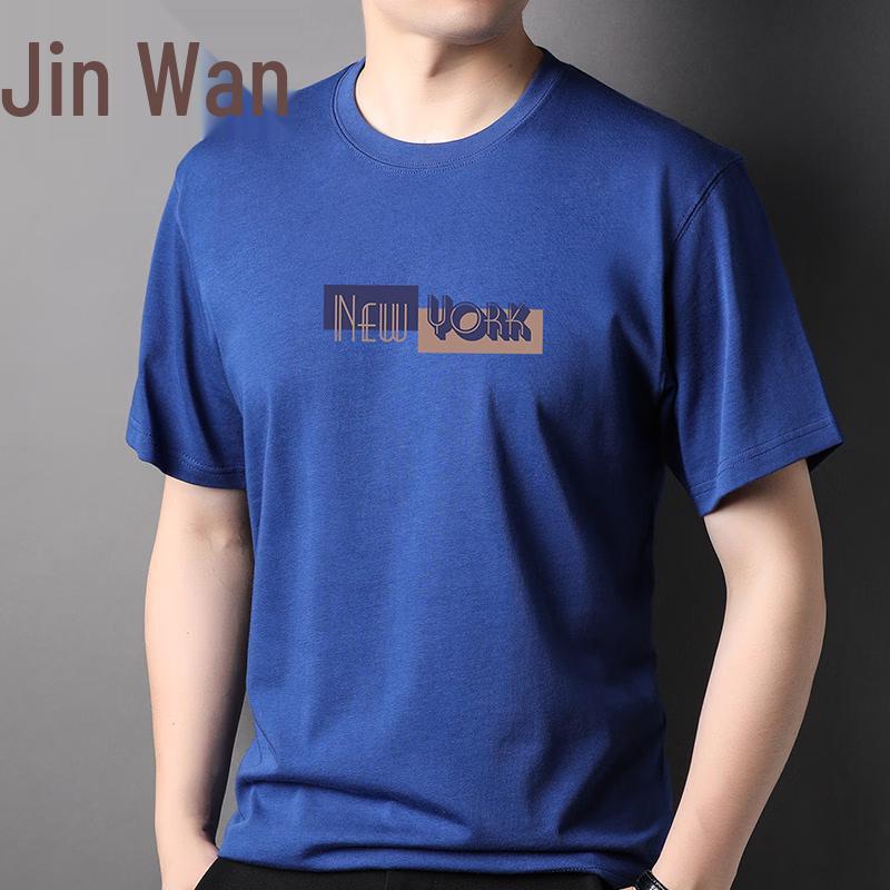 

Jinjv Men s 100% Cotton Printed Short Sleeve T-Shirt M