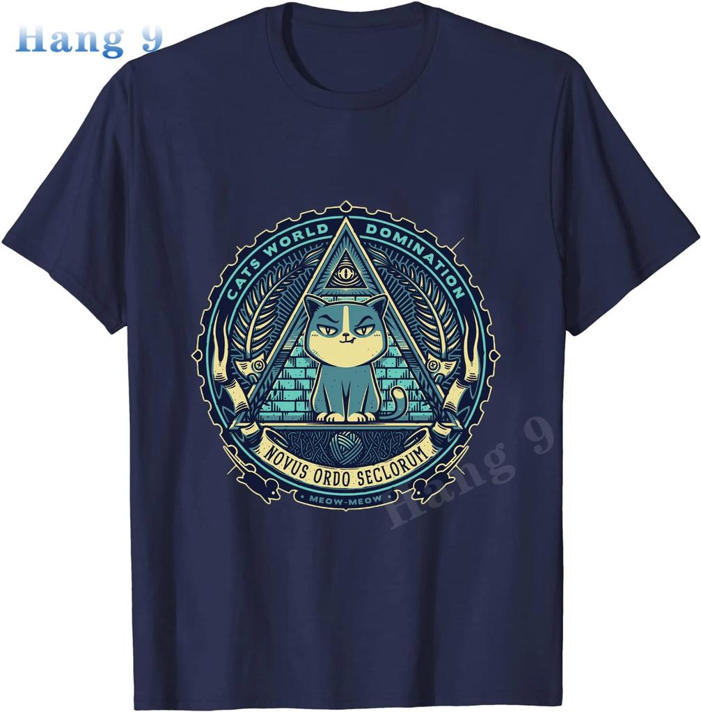 Bastet Mysteries Kawaii Pastel Cute Cat Goth Creepy T-Shirt Summer Creative Personalized Street Cotton Unisex Short Sleeve