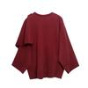 Womens Asymmetrical Knit Cardigan Short Cropped Sweater Fall Winter Streetwear Loose Fit