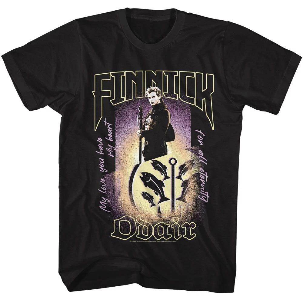 Hunger Games - Finnick Odair - American Classics - Solid Black Adult Short Sleev XXXXL