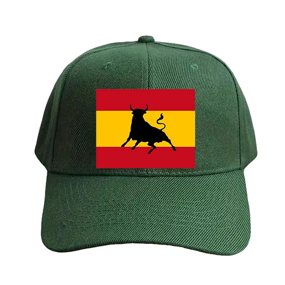 Spanish bull flag Woman Man Baseball Cap Adult Adjustable with Curved Brim Hiking Fishing Hat sun protection sun hat