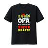 Ich Bin Opa Was Sind Deine Superkräfte Print Mens T Shirt Vintage Washed Streetwear Slightly Casual Stretched Homme Graphic
