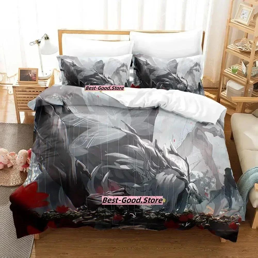 New Ender Lilies Quietus Of The Knights Bedding Set Cartoon Anime Three-Piece Set Adult Kid Bedroom Duvetcover Sets 3D Print