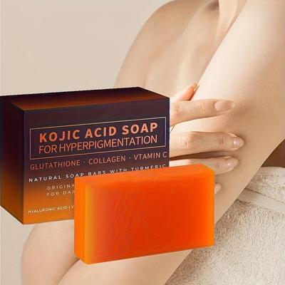Jabón de Papaya Hecho a Mano con Ácido Tranexámico, Jabón Iluminador Facial y Corporal