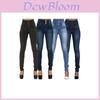 Jeans in Denim Skinny a Vita Alta di Pregiata Qualità per un Comfort alla Moda