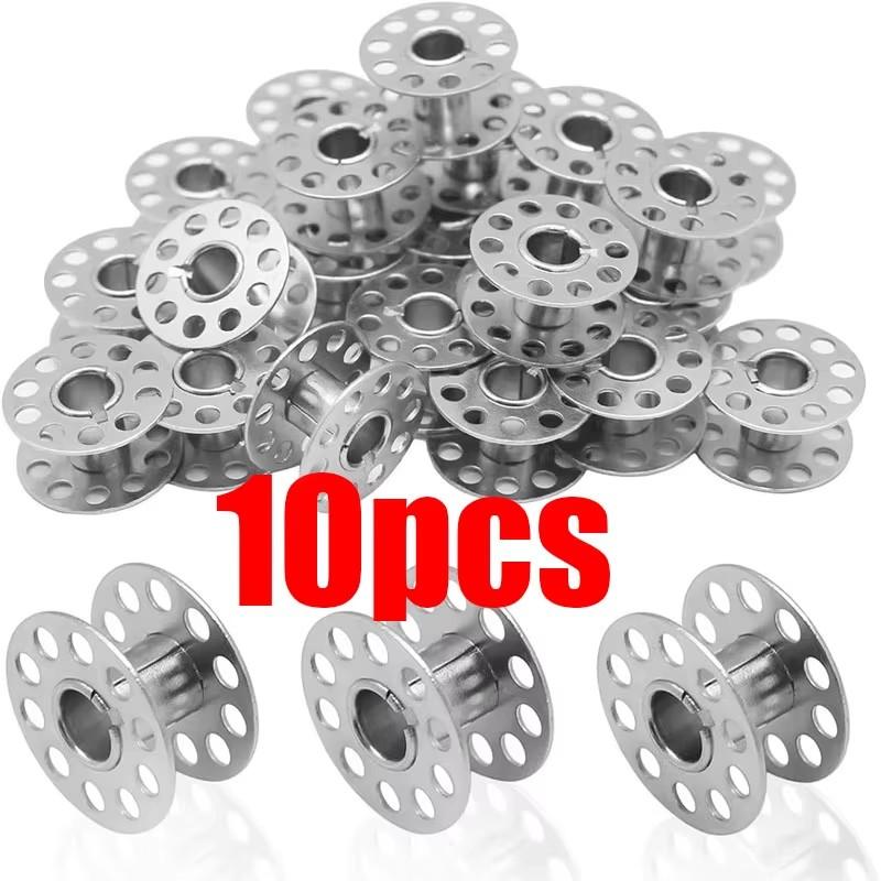 High Quality 10-100PCS Metal Bobbins Spool Sewing Craft Tool Stainless Steel Sewing Machine Bobbins Spool for