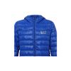 Emporio Armani EA7 Letter And Number Print Hooded Zip-Fit Casual Down Jacket Men Outerwear Blue 8NPB02-PN29Z-1598