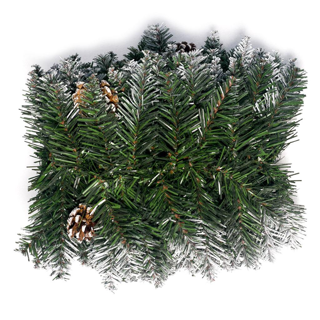 Weihnachtskranz, Girlande, künstliche Tannenzapfen, Weihnachtsbaum, Rattan, hängende Verzierung