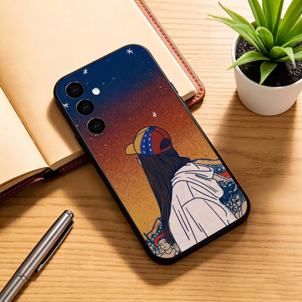 Venezuela esthetic Art FLAG  Phone Case Black Silicone Soft For Samsung Galaxy A73,A72,A71,A70,A53,A52,A51