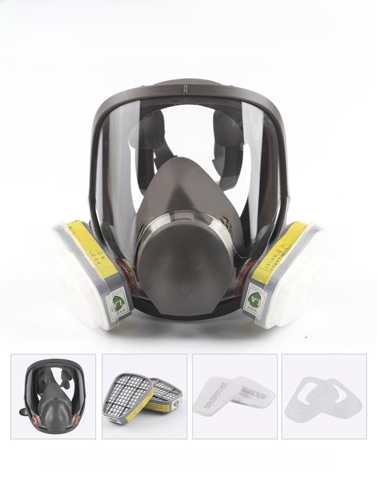 6800-Style Gas Mask for Spray Painting, Dust, Chemicals, Pesticides, and Polishing