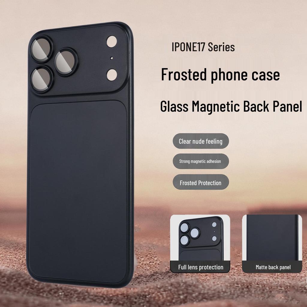 Verwandle dich in Apple 17 Pro Max: Matte Glasrückseite Aufkleber für iPhone 16/5