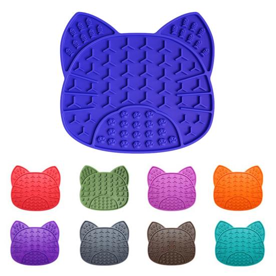 Silicone Dog Lick Mat with Suction Cup, Peanut Butter Licking Mat for Dogs Cats, Anti-Slip Pet Slow Feeder Bowl Lick Pad