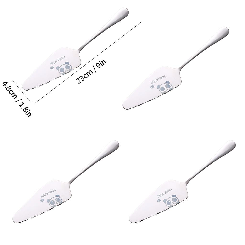 Cake Pizza Shovel 304 Stainless Steel Pizza Cookie Cutter Cake Spatula Serrated Edge Cake Server Pastry Accessories