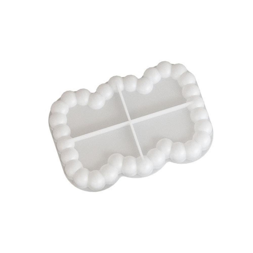 DIY Coaster Silicone Mold Round Gypsum Tray Mold Creative Gift Casting Mold Home Decoration