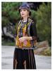 Ethnic Silk Embroidered Short Vest - New Chinese Style Cardigan