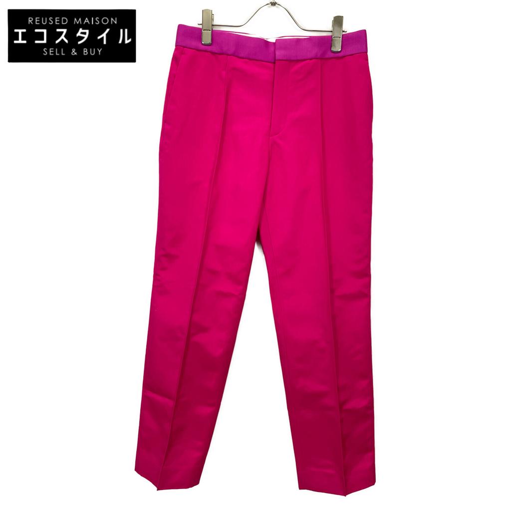 DRAWER Pink Gabardine Color Tapered Pants Bottoms 38 pinkUsed