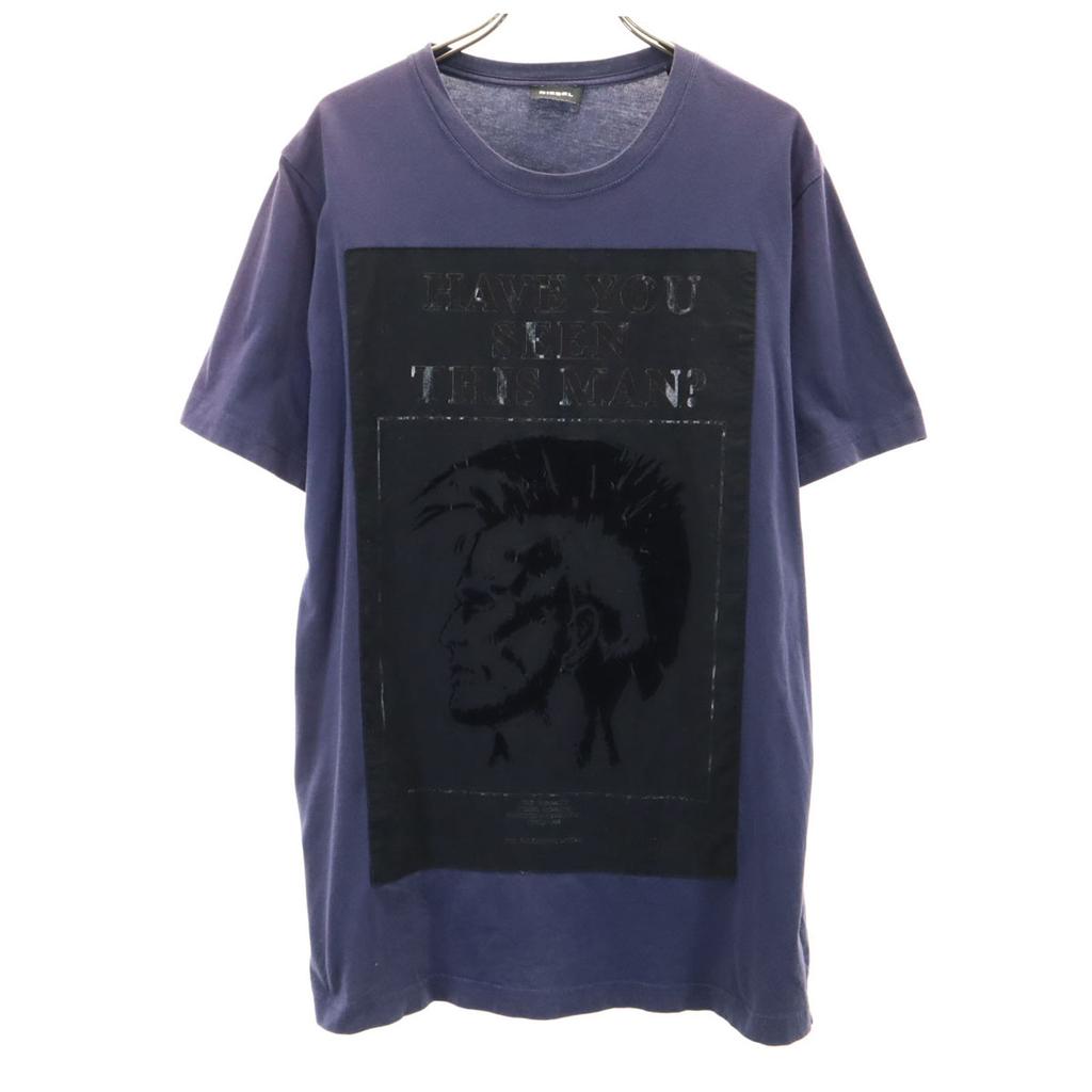 Diesel Short Sleeve T-shirt M Navy Men's Used