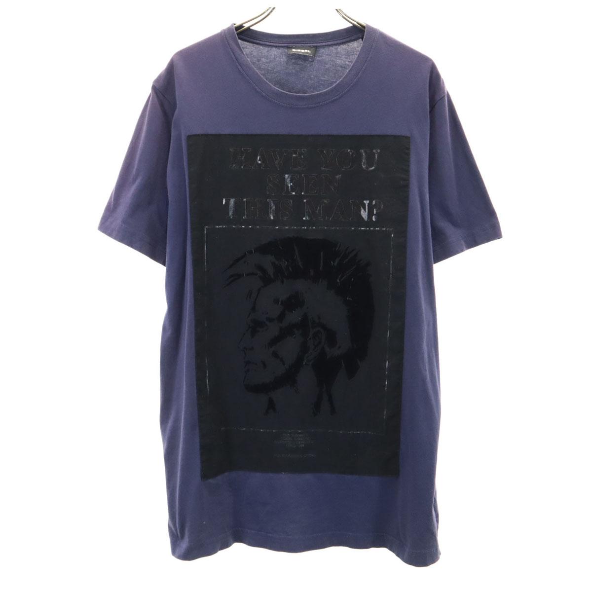 

DIESEL Футболка с коротким рукавом M Темно-синяя Мужская Б/у