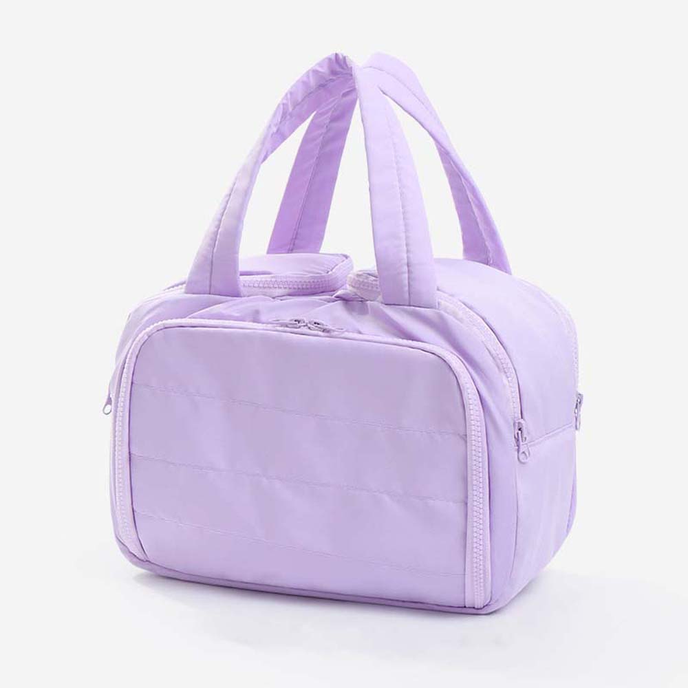 Kawaii Portable Toiletry Bag Cotton Pouches Bag Organizer Zipper Solid Color Cosmetic Bag  Kids