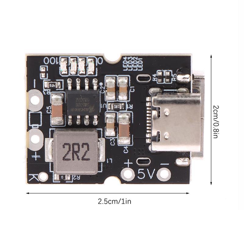 Type-C Usb 5V 2A Boost Converter Step-Up Power Module Mobile Power Bank Accessories Led Display Usb For Diy Charger