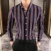 Neu Langarm Gestreiften Shirts Für Männer Business Casual Formale Bluse