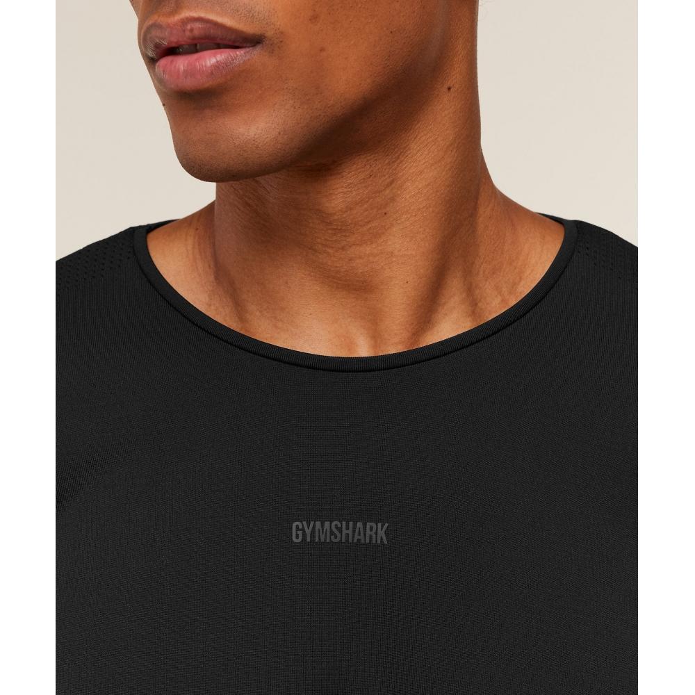 Gymshark DisTance Seamless T shirT Black