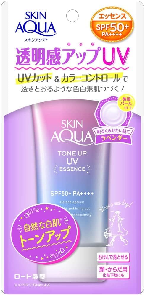 

Солнцезащитный крем-эссенция SKIN AQUA UV с лавандовым оттенком, контролирующий цвет, набор из 4 штук, повышающий прозрачность, выравнивающий тон, согревающее ароматное средство, цвет, 80 г,