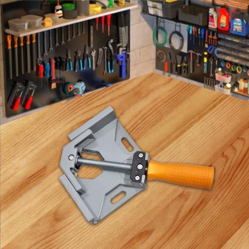 Corner Clamp 90 Degree Right Angle Clamp Adjustable Woodworking Projects Positioning Square for Framing Welding