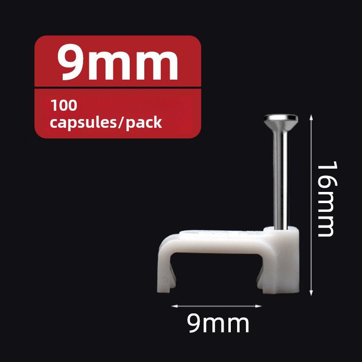 Clous en acier, fils et serre-câbles (4-50mm) - Pinces carrées et rondes en plastique/nylon