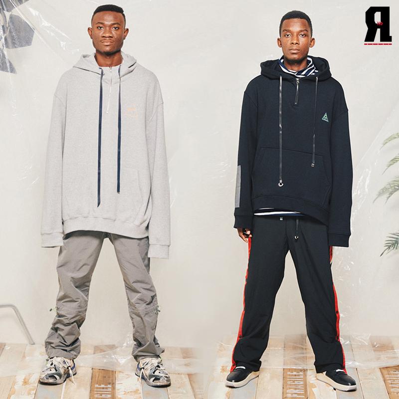 Rnot R Half Zipup Hoodie(Bk) + Ultra Half Zipup Hoodie(Gr) Other Colors