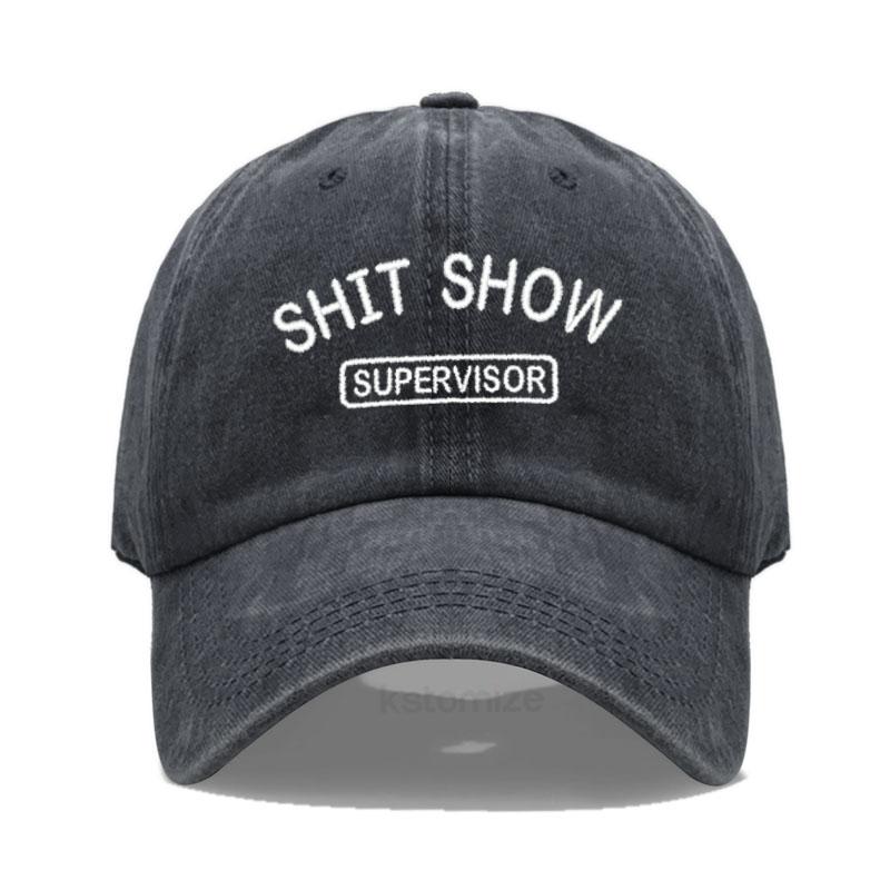 

Men S Baseball Cap Women S Sport Golf Caps For Man Washed Cotton Shit Show Supervisor Embroidery Dad Hat Sun Hats Dropshipping