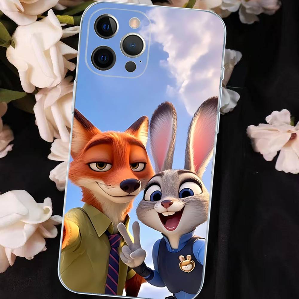 Z-ZootopiaS 2 1 Movie Phone Case For IPhone 17 16 15 Plus 14 13 Mini 12 11 Pro Max Soft Shell Cover