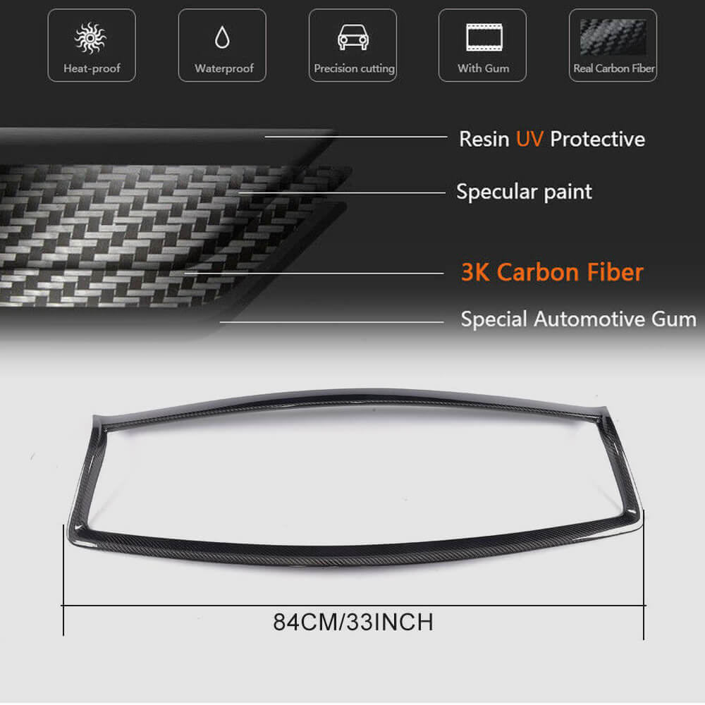 Radiator Grille Trim (for Q50 Base/Sport 2014-2017, Carbon) for Infiniti Q50/Q60