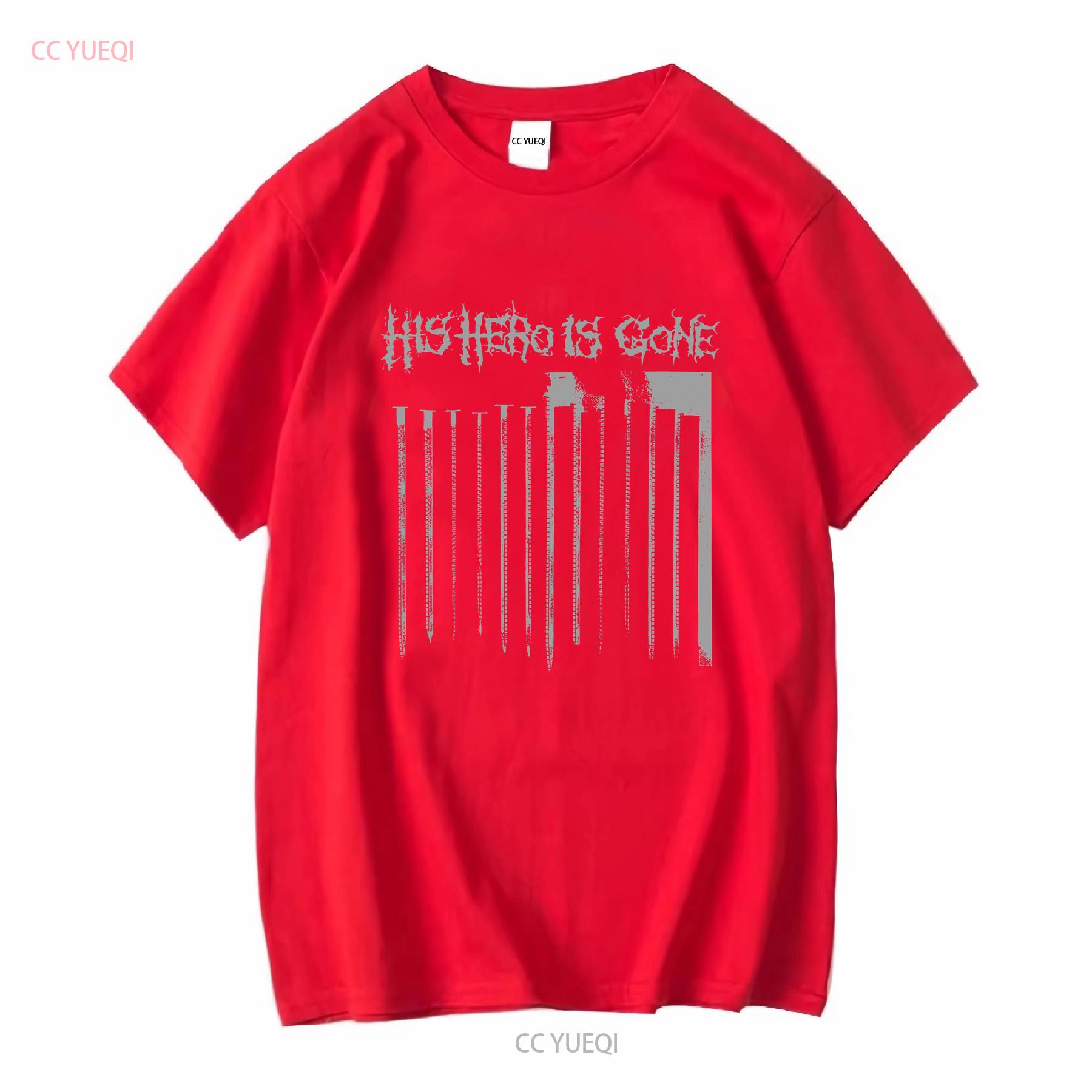 His Hero Is Gone T shirt hardcore punk d beat crust anti cimex tragedy wolfbrigade from ashes rise long or short sleeves S