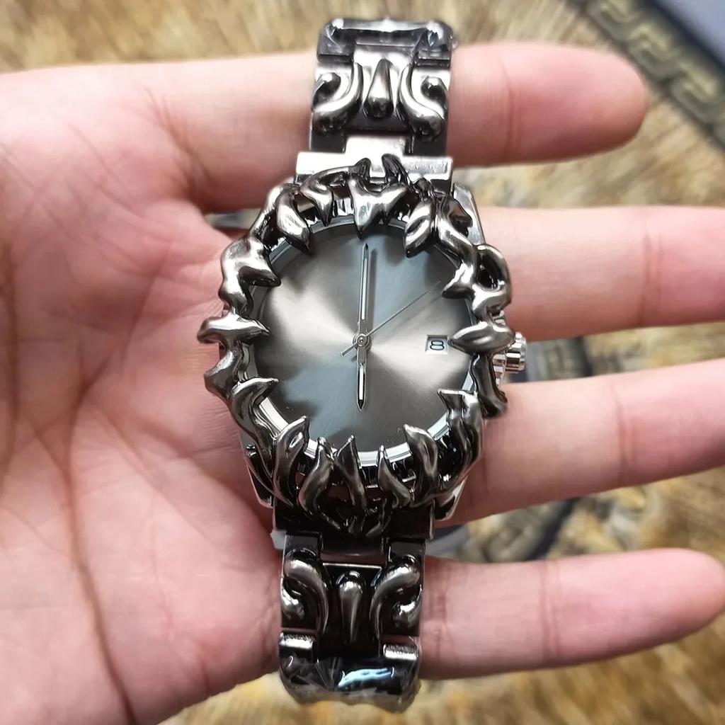 Y2k Red Devil Claw Hot Sell Original Alabaster Style Quartz Watch Men Unisex Hot Medieval Old Unique Creative High Quality Clock