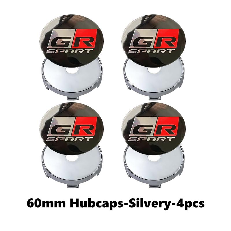 4pcs Car Badge Wheel Center Hub Cap Cover Accessories Auto Styling For Toyota GRsport Hilux Aygo Yaris Corolla Rav4 CHR Auris