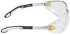 Delta Plus Vulcano2 Plus Klare Schutzbrille mit Hartbügel, verstellbar, Polycarbonat, Einzel- und UV-Beständigkeit, kratzfeste Beschichtung, Länge,