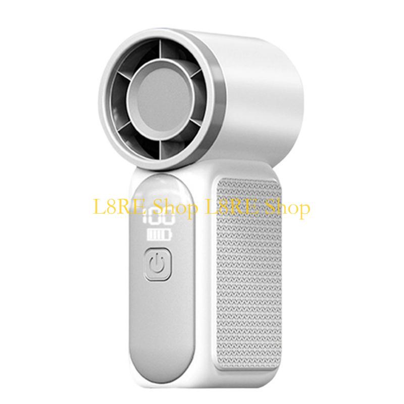 L8RE Outdoor Small Handheld Fan Air Blower 3000mah with 100 Speed Adjustable Rechargeable for Travel Home Camping Outdoor