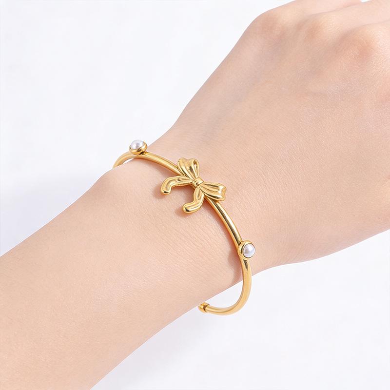 Open C-shaped Bow Color Bracelet Business Attendance Bracelet