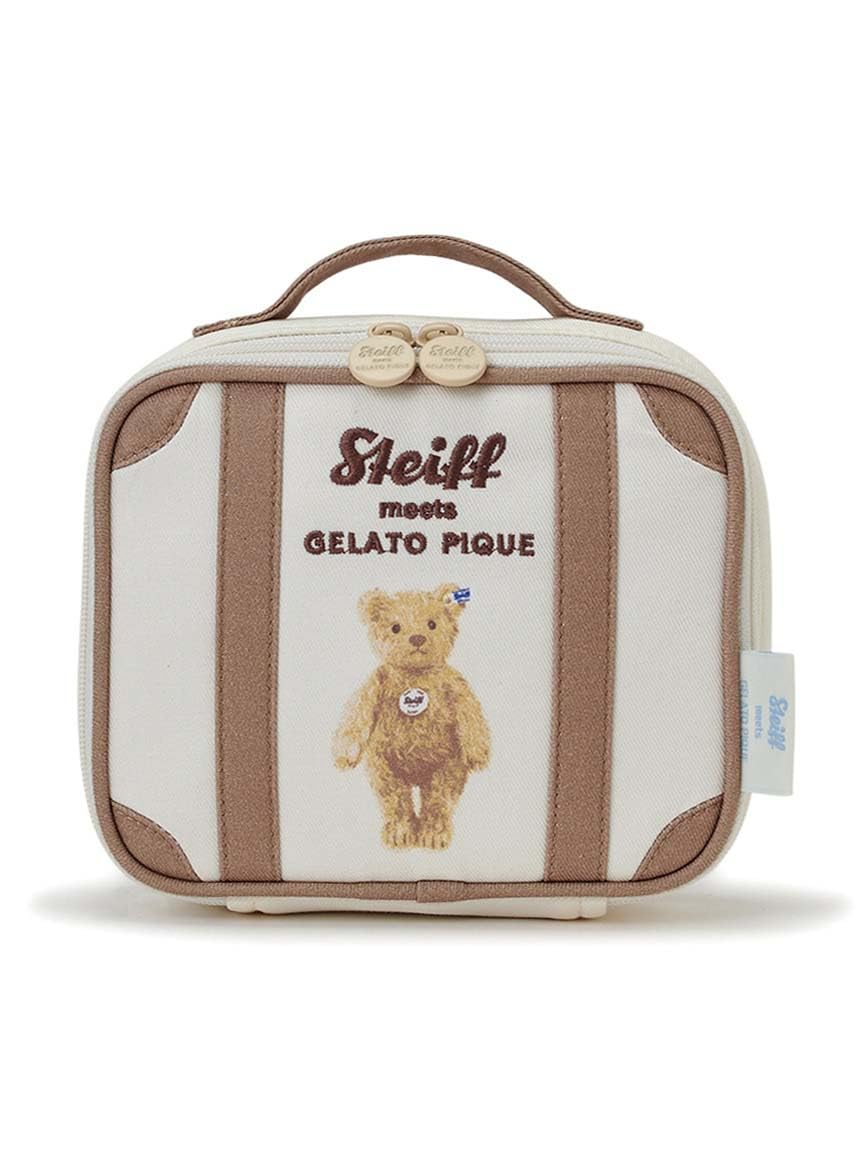 

James suitcase pouch PWGB245675 CRM [Gelato Pique] [Steiff]