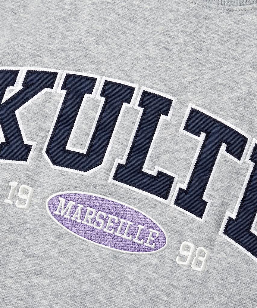 KULTE Twill Arch Logo Crewneck M.Grey