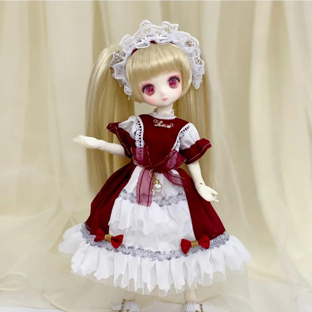 Fashion 1/6 Bjd Doll Clothes Accessories Princess Dress 30cm Doll Clothes Suit Loli Dress Up Skirt Girls Kids Doll Toy Gift