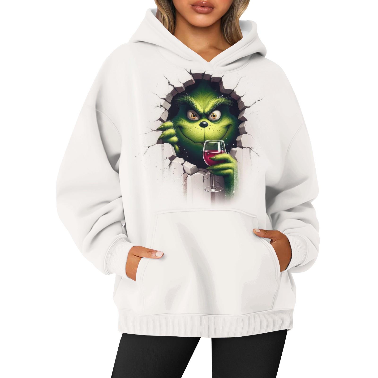 

Женская толстовка с капюшоном и круглым вырезом, длинными рукавами и цветочным принтом S белый