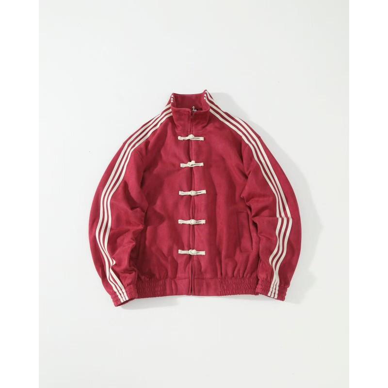 Mens Modern Chinese Style Suede Jacket