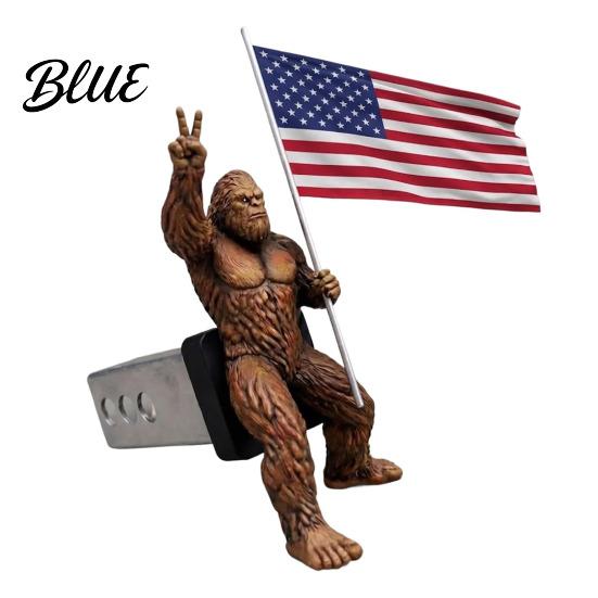 SUV Hitch Accessory Patriotic Big Foot Trailer Cover for 1.25/2 Inch Receivers Funny Freedom Truck Cars Pickup Trucks Eye-catching Vehicle
