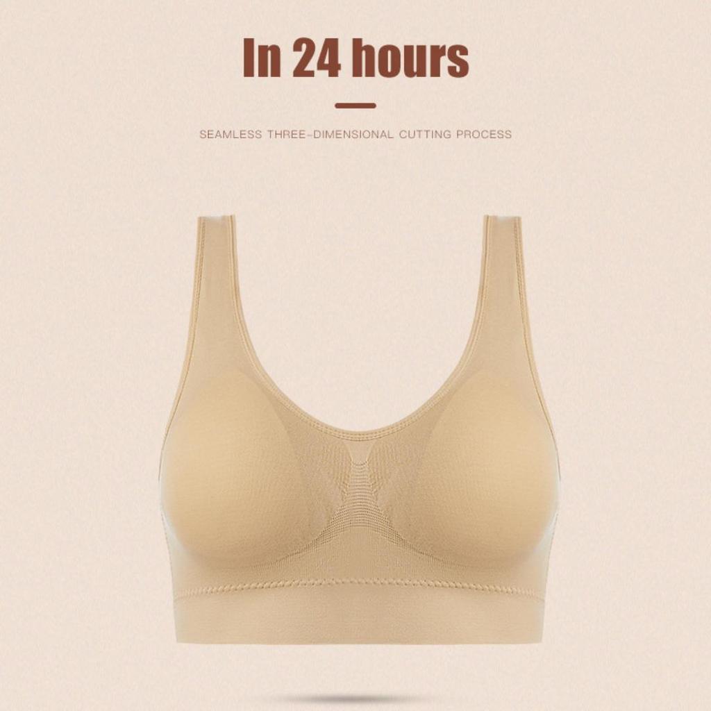 Women Bras Unwired Sports Bras Wireless Sexy Backless Push Up Seamless Mesh Top Bra Without Bones Frame Bras