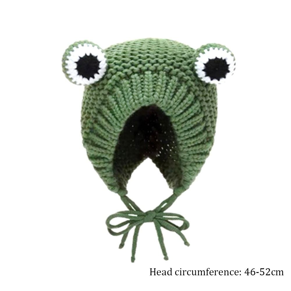 Warm Frog Knitted Hats Hip Hop Baby Children Beanie Caps Winter Autumn Hats Newborn Toddler